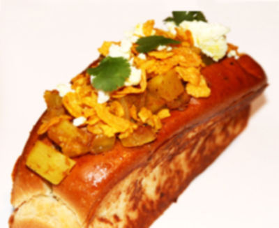 Paneer Hot Dog